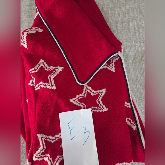 Vtg.St.John Collection By Mary Grey Women's Cardigan Sz.P (S)zippered White Star - Picture 11 of 11